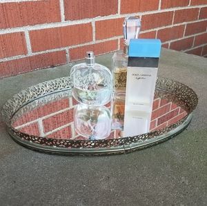 Mirror Vanity Perfume Jewelry Tray